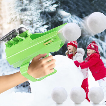雪球枪冬季装雪球雪夹发射器雪地打雪仗神器生日礼物雪球弹弓枪绿色