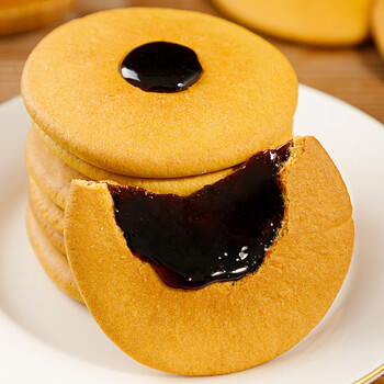 得人如鱼红糖肚脐饼潮汕特产怀旧早餐饼番薯酥脆小零