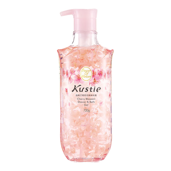 蔻斯汀Kustie 新升级真樱花花瓣沐浴露720g 香氛洗浴温和清洁
