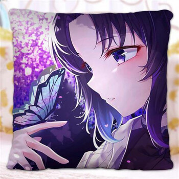 蝴蝶忍谷子周边 虫柱抱枕鬼灭之刃动漫来图定制靠垫送女朋友 蝴蝶忍