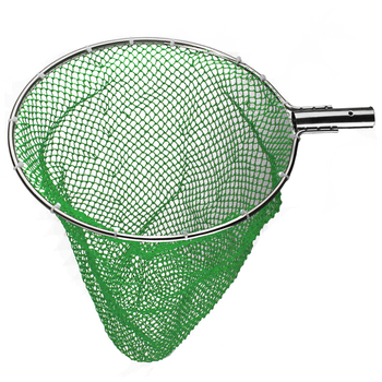 特密网抄网头不锈钢实心304大物抄网圈尼龙捞鱼网兜钓鱼渔具配件6厘钢