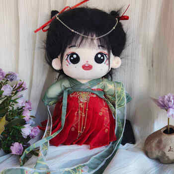 古装棉花娃娃现货20厘米炸毛棉花娃娃长歌行乐嫣明星同款棉花娃衣套装