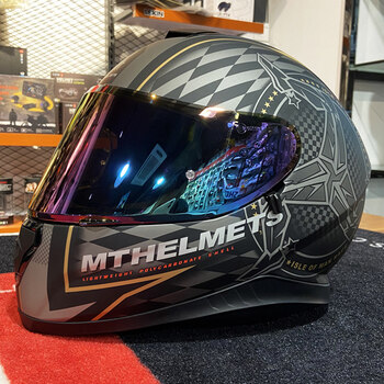 2022新品mt头盔雷神西班牙mt雷神3摩托车头盔双镜片全盔四季通用款