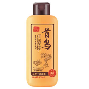 养发二合一洗发水 萃取首乌精华清爽柔亮顺滑洗发露 400ml首乌洗发露
