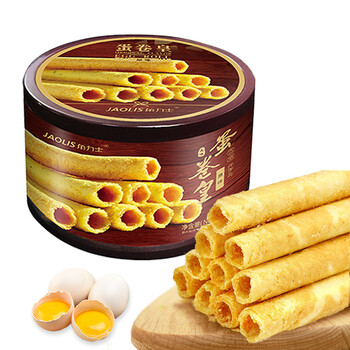 中国香港jaolis角力士港式原味手工鸡蛋卷礼盒传统酥脆鸡蛋卷休闲零食