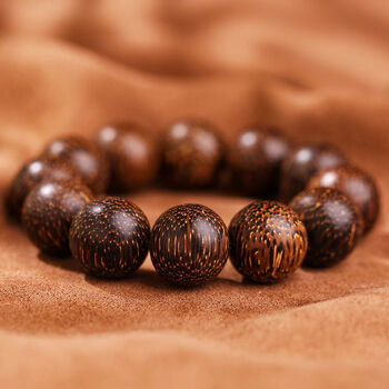 博饰生海南金星沉香手链男文玩佛珠沉香木手串男女情侣款念珠金星圆珠