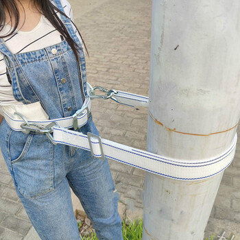 国标加厚电工安全带电力腰带上树爬杆安全绳户外防坠落围杆保险带