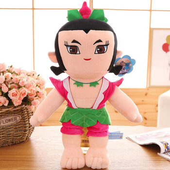 绿野客野生葫芦娃一套金刚葫芦娃毛绒玩具葫芦兄弟公仔布娃娃儿童男孩