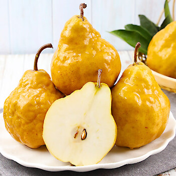 达丑梨山东烟台中华丑梨太婆梨啤梨软梨新鲜当季孕妇水果5斤单果250g