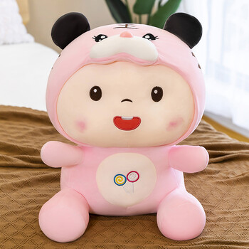 适用于小老虎公仔玩偶娃娃毛绒玩具可爱表情生肖虎女生