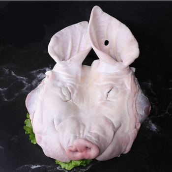 新鲜猪头生猪头整只猪头土猪头猪脸带耳朵4斤尝鲜