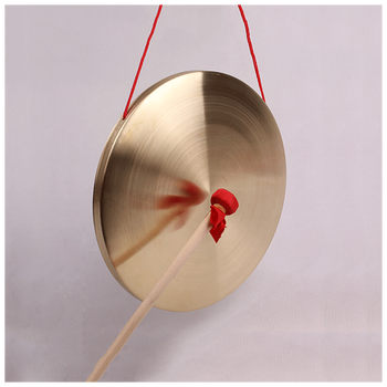 套装铜锣鼓镲大中小场儿童舞台表演牛皮鼓乐器全套25cm铜铜锣