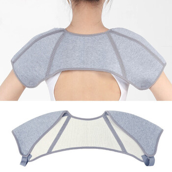 护肩保暖睡觉护肩膀坎肩套男女士护夏季薄款夏天房神器灰四季款l码