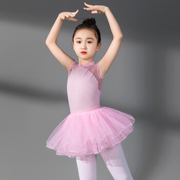 儿童舞蹈服长袖小孩紧身裙裤套装秋季芭蕾裙中国舞服装