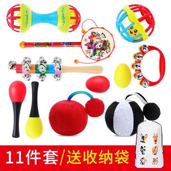 婴儿玩具03个月新生儿可啃咬摇铃玩具26个月一岁宝宝牙胶安抚抓握早教