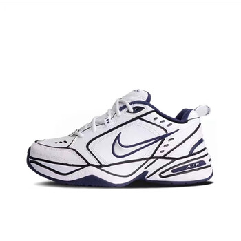 耐克nikenikeairmonarchiv手绘二次元跑鞋复古蓝白冬男老爹鞋