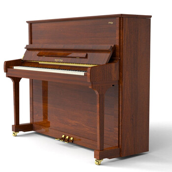 珠江钢琴pearlriver恺撒堡钢琴立式钢琴全新专业家用钢琴ka2x褐色