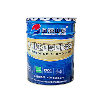 宝塔山漆 606 灰色 水性醇酸调和漆 油漆 20kg/桶 企业定制