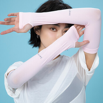 韩国letsdiet防晒袖冰袖成人儿童夏季户外防晒透气防紫外线冰袖成人款