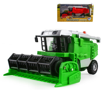 玩具仿真合金惯性农用车农夫车小麦联合收割机工程车模型儿童玩具车a