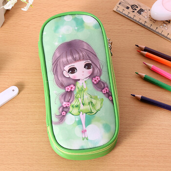 精选品质韩版网红笔袋可爱女孩铅笔盒卡通大容量男女小学生儿童学习