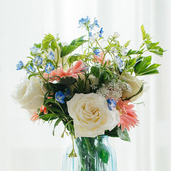 弄花有艺每周一花包月花束家居水养插花送朋友生日礼物繁花订1个月4束周四发出 图片价格品牌报价 京东