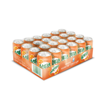 美年達 mirinda 橙味 汽水碳酸飲料 330ml*24罐 整箱裝 上海百事可樂