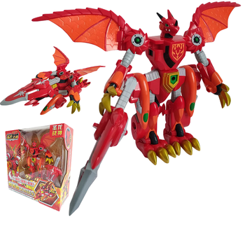斗龙战士玩具6龙卡之战圣龙战神合体变形机器人套装手动变形龙刃焱火