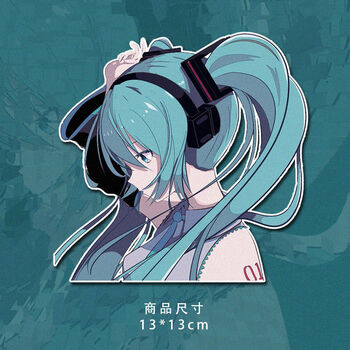 初音未来-a款侧脸13*13cm