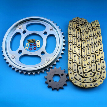 本田幻影150摩托车配件适用五羊战神wh150-2-5油封套链大小链轮链条