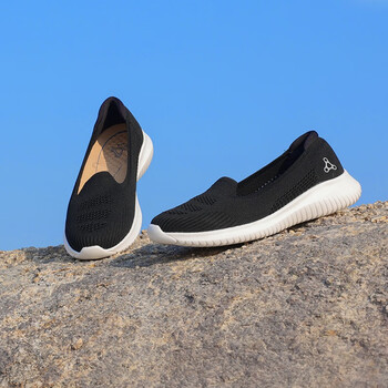 足行健按摩鞋breath walker一脚蹬女鞋夏季轻便透气户外老年健步鞋