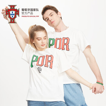 c罗球衣t恤足球服男女同款情侣装葡萄牙国家队官方授权聚星动力标语