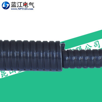 蓝江 单扣与双扣不锈钢包塑金属软管304钢带制成工业级电缆护套管机床走线管 单扣JS-38B-SS(25米)