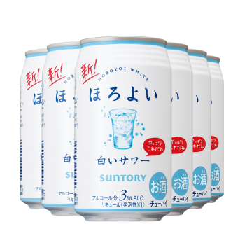 【复购优选】和乐怡（HOROYOI） 三得利 日本进口 预调酒 鸡尾酒 果酒 乳饮料口味350ml*6罐