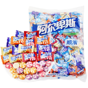 阿尔卑斯棒棒糖糖果500g牛奶硬糖散装批发棒棒糖混合口味 阿尔卑斯酸