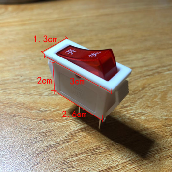 立式茶吧机通用配件容声志高饮水机电热开关加热开关按钮电源 5个