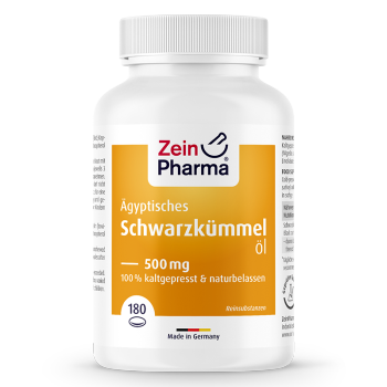 德国进口 Zeinpharma ZP天然冷榨活性埃及黑孜然籽油 搭硒片补硒女性非蔓越莓胶囊500mg 180粒(德国直邮品质)