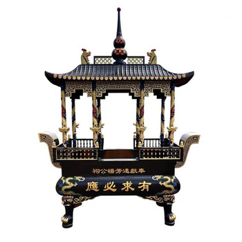 搭啵兔寺庙大香炉室外长方形铸铁烧纸炉佛堂供奉纯铜香炉祠堂道观八