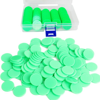 磐璐胧 一元圆片 硬币塑料计数一元小圆片幼儿园同等计数彩色 积分