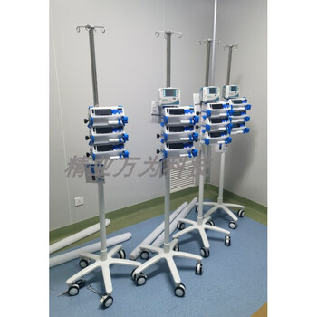 锐辰护具贝朗输液泵推车可装多台注射泵工作组站台车适贝思泵移动支架