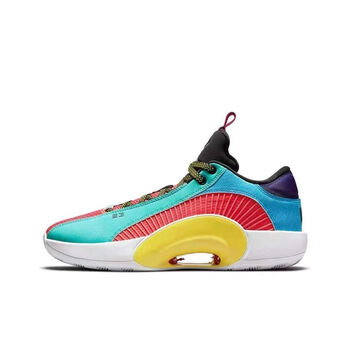 新款纯原乔35代篮球鞋aj35郭艾伦东契奇男女low双气垫战靴运动鞋 日落