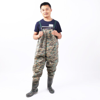 数码迷彩连体防水钓鱼裤 户外捕鱼裤下水裤 迷彩 38【图片 价格 品牌