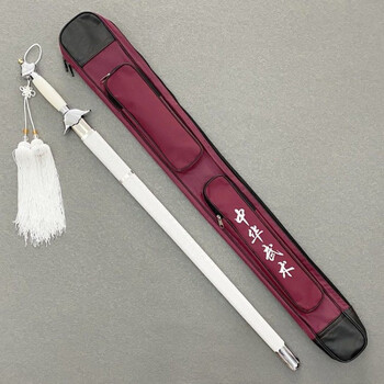 太极功夫剑白色剑武术软剑响剑晨练汉服古装古风拍照舞蹈表演训练未