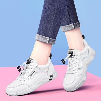 中年妇女运动鞋大码鞋子女夏季小白鞋中老年厚底鞋夏