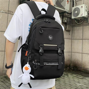 沫茵减负护脊书包男中学生青少年大容量初中生男生高中生大学生小学生