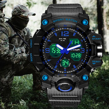 卡西欧部队手表男士特种兵中学生户外运动潮流机械战术氚气男电子表
