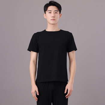 瑜珈健身服男士宽松黑色舞蹈服拉丁舞现代舞练功裤男武术训练裤灯笼裤