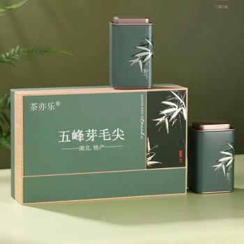 茶亦乐 2024年春茶 五峰芽毛尖礼盒装高山新绿茶毛尖茶叶250克 湖北特产