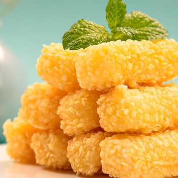 泽众雪花奶脆炸牛奶半成品脆皮炸鲜奶速冻小吃空气炸锅食材 雪花奶脆