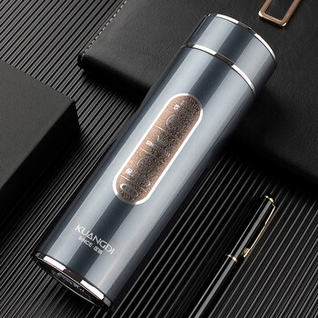 匡迪保温杯男女商务真空不锈钢直身杯办公泡茶杯礼盒装水杯子316 宇宙